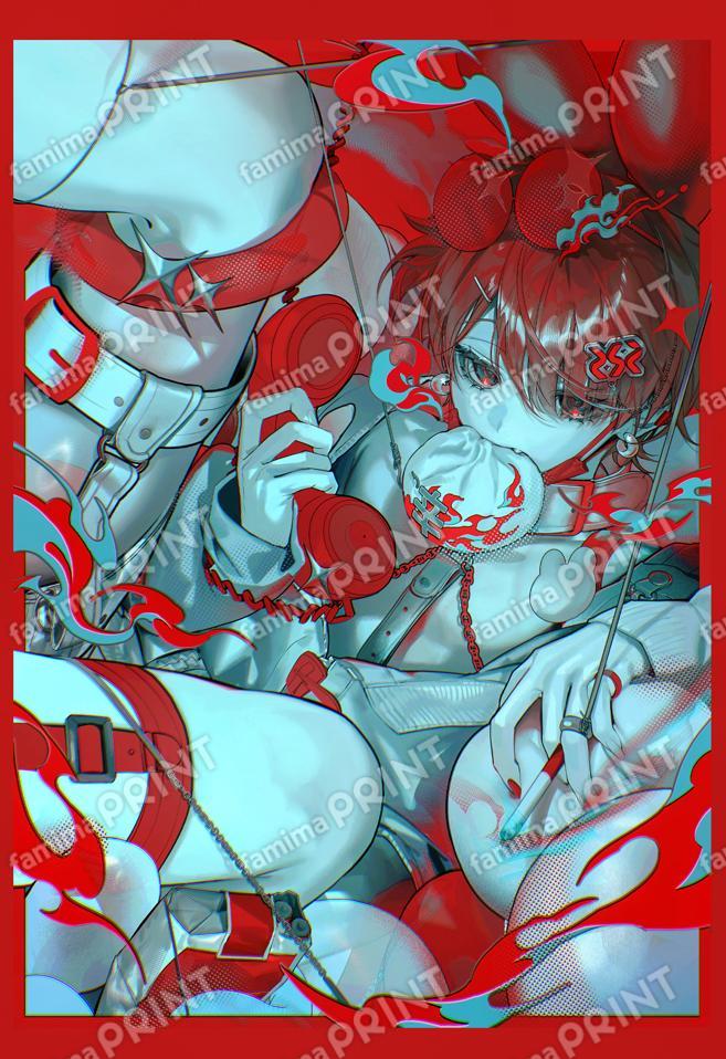 二色こぺ　イラストファンブック「過剰摂取」　ブロマイド01