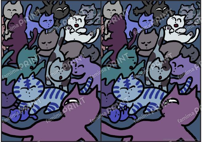 CAT間違い探し10個_color