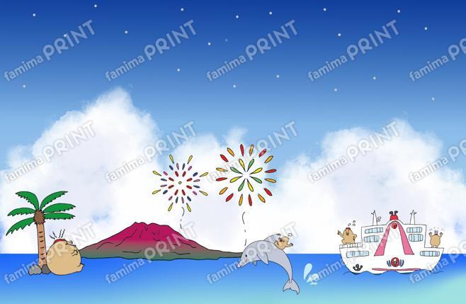 マグニョンポストカード （夏休み）