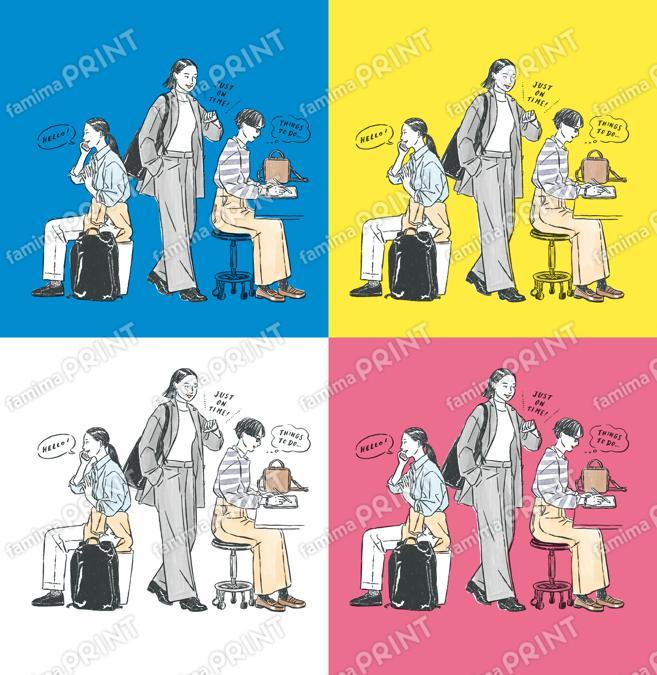 LaLa Begin Better Workdaysシリーズ naohiga イラストステッカー