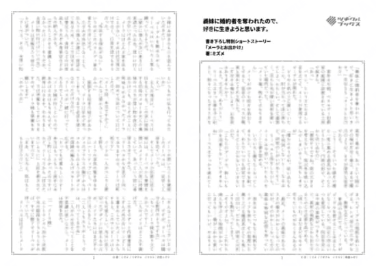 義妹に婚約者を奪われたので、好きに生きようと思います。…書き下ろしSS「メーラとお出かけ」