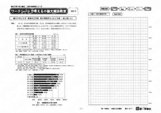 ワークシートで考える小論文解法教室03