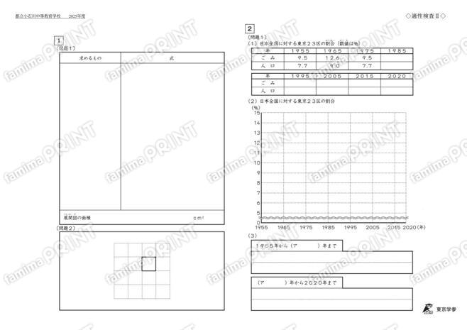 2025J23都立小石川中等教育適性Ⅱ
