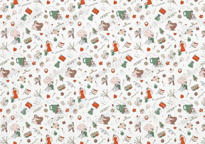 LaLa Begin ギフトカレンダー Yu Fukagawa ラッピングペーパー03