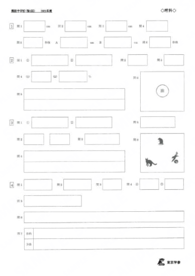 2021N03桐朋中第1回理科