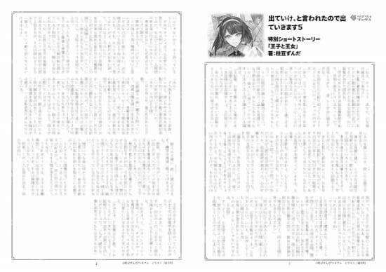 出ていけ、と言われたので出ていきます…5巻特典SS「王子と王女」