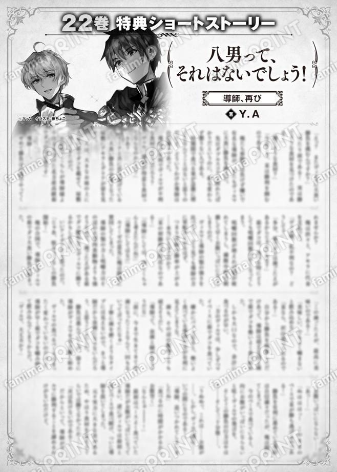 八男って、それはないでしょう！　２２巻特典SS　②「導師、再び」