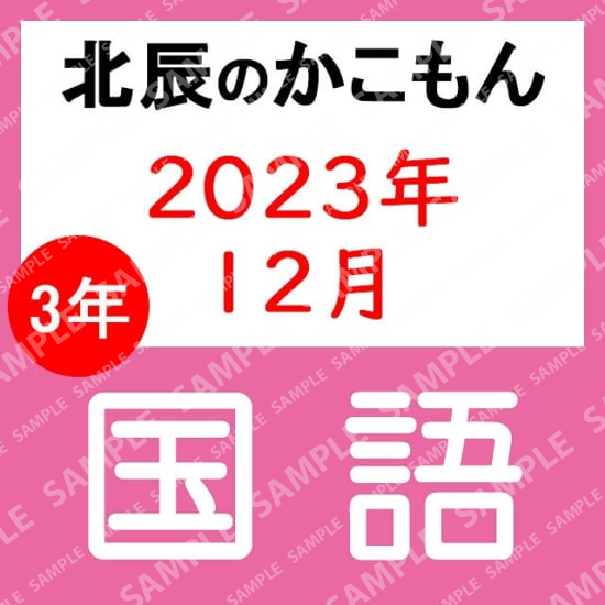 2023年度北辰テスト３年７回国語