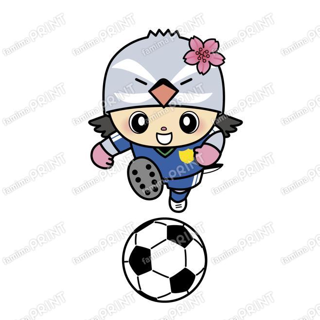 富岡町マスコットキャラクター「とみっぴー」～サッカー～