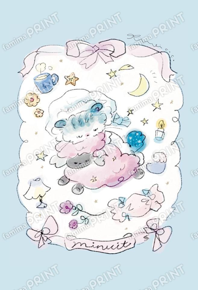 Mei cocoシール_夜空