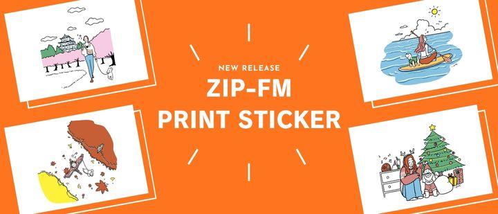 ZIP-FM PRINT STICKER