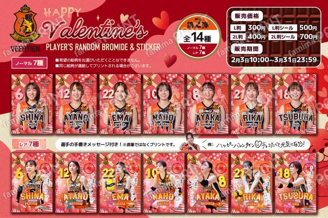 ヴィアティン三重女子バレーボール ランダムブロマイド＆シール