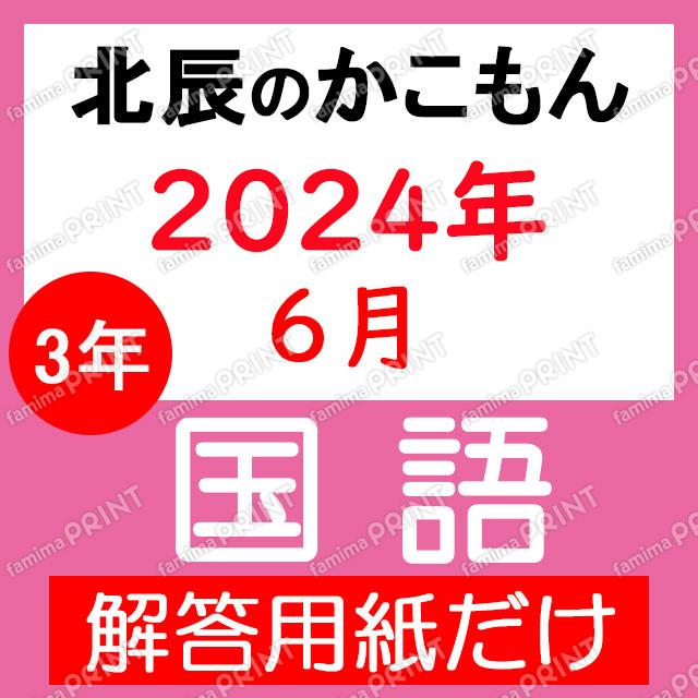 2024年度３年２回国語解答用紙のみ