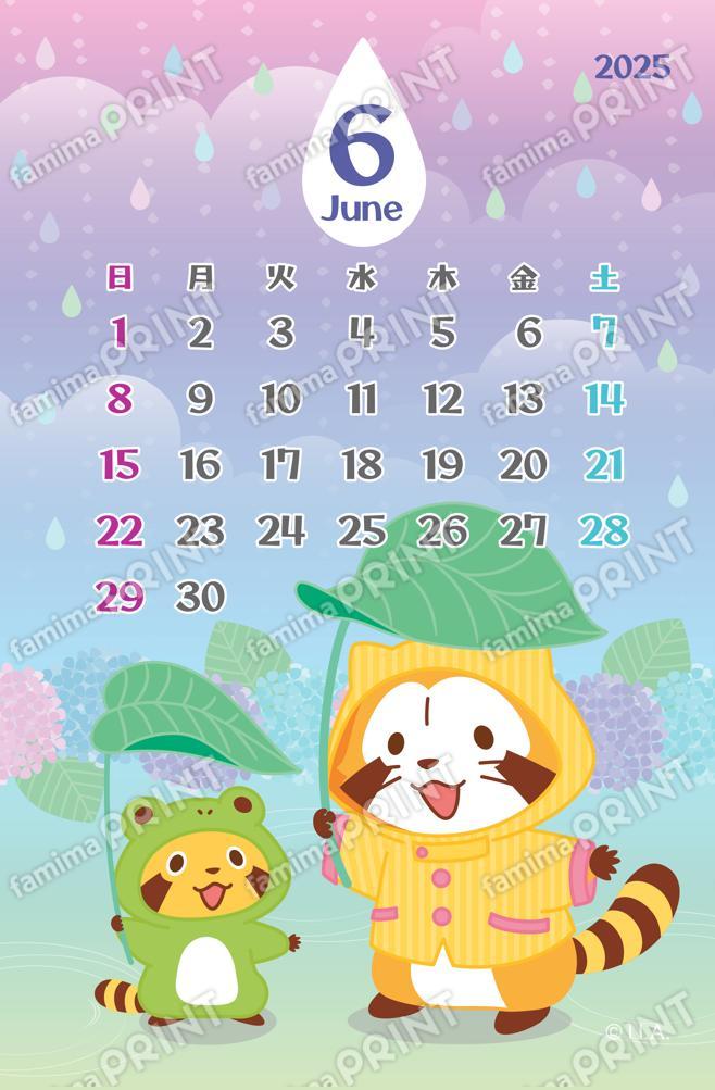 ラスカルカレンダー6月A