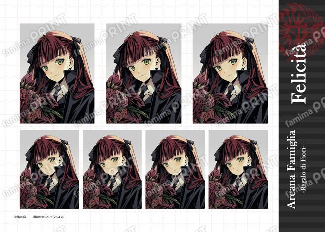 アルカナ・ファミリア周年記念イラスト -Regalo di Fiori-  フェリチータ （証明写真風）