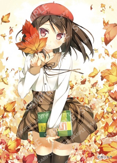 しずくと紅葉