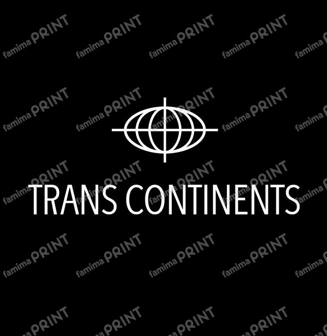 TRANS CONTINENTS 地球儀アイコン+公式ロゴ ホワイトアウト_S