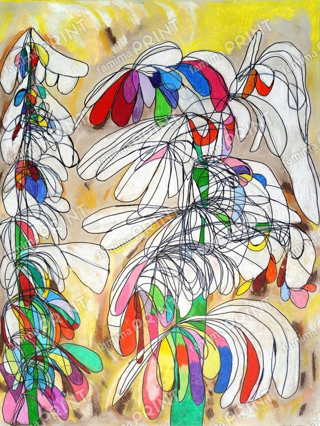 秋を彩る小さなアート 作品03　大石理央　胡蝶蘭