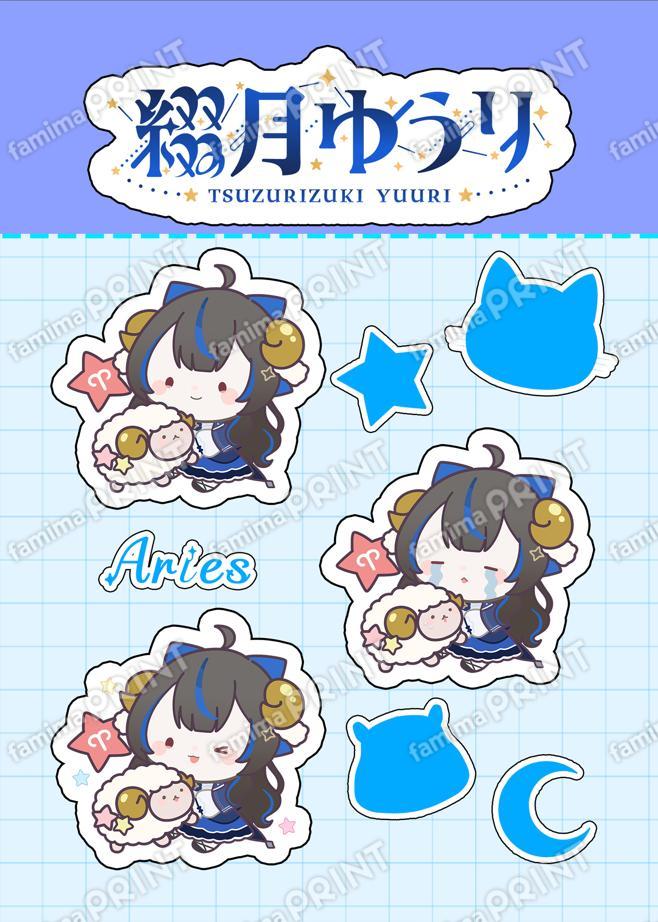 綴月ゆうり オリジナルステッカー01