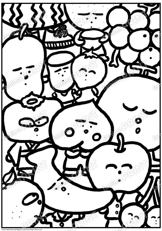 FRUIT塗り絵_wb