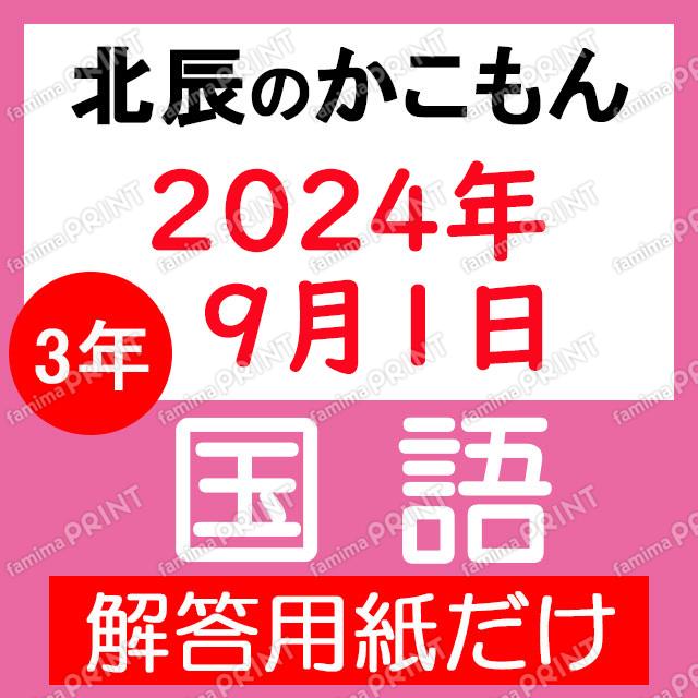 2024年度３年４回国語解答用紙のみ