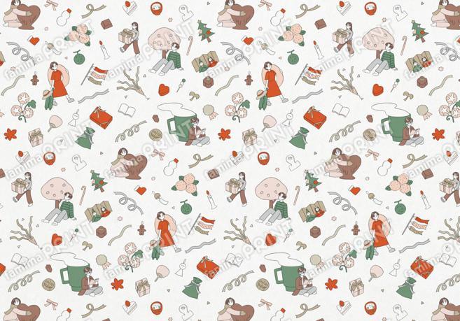 LaLa Begin ギフトカレンダー Yu Fukagawa ラッピングペーパー04