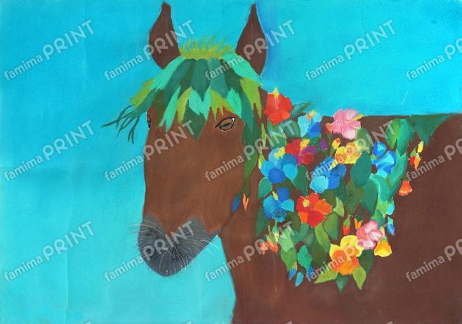 秋を彩る小さなアート 作品04　櫻井陽菜　ウマ