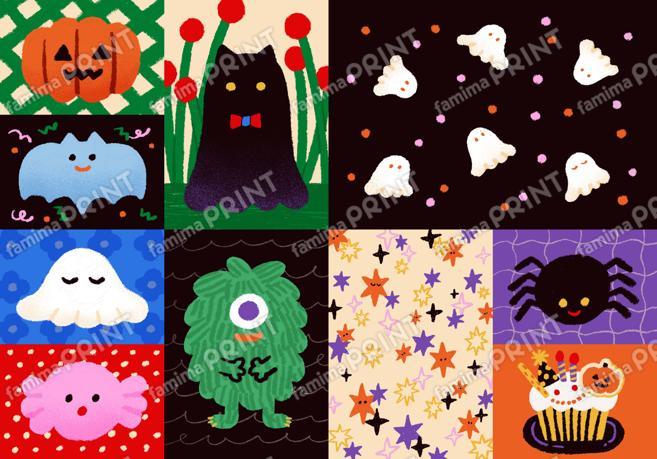 むー　ハロウィンイラストシート_01