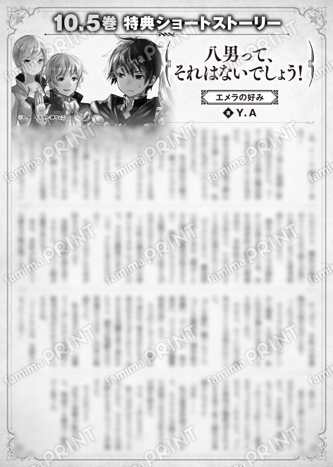 八男って、それはないでしょう！　１０.５巻特典SS　⑥「エメラの好み」