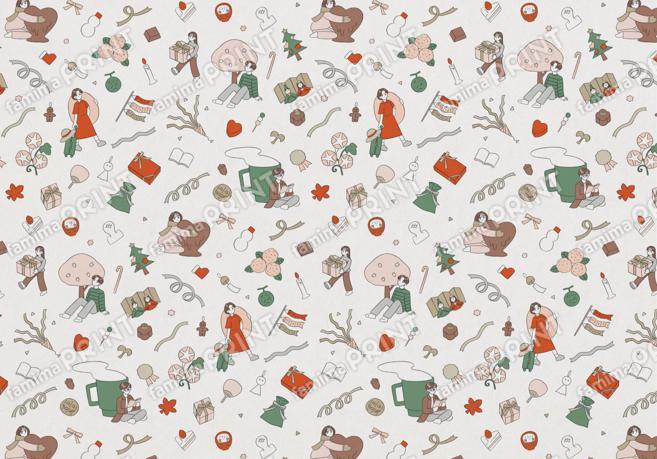 LaLa Begin ギフトカレンダー Yu Fukagawa ラッピングペーパー02