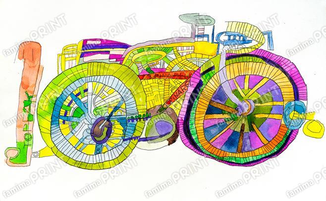 秋を彩る小さなアート作品09　田中亮　自転車