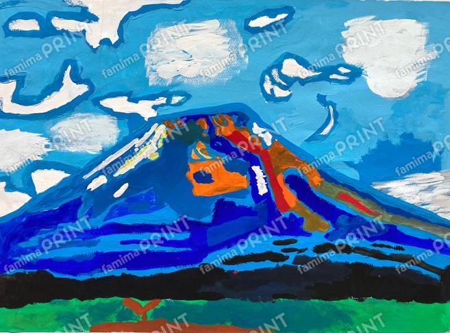 秋を彩る小さなアート作品13　宇川輝　富士山