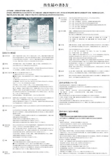 出生届書き方