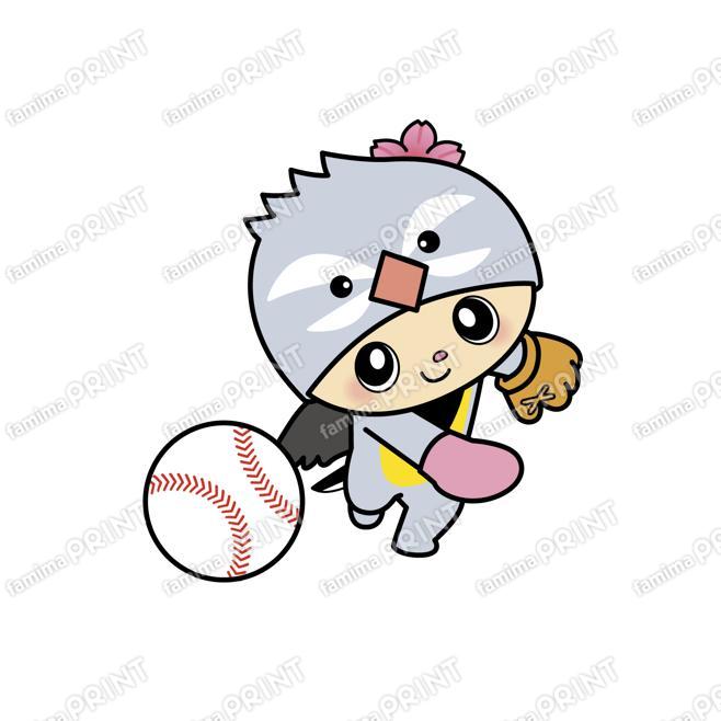 富岡町マスコットキャラクター「とみっぴー」～野球～