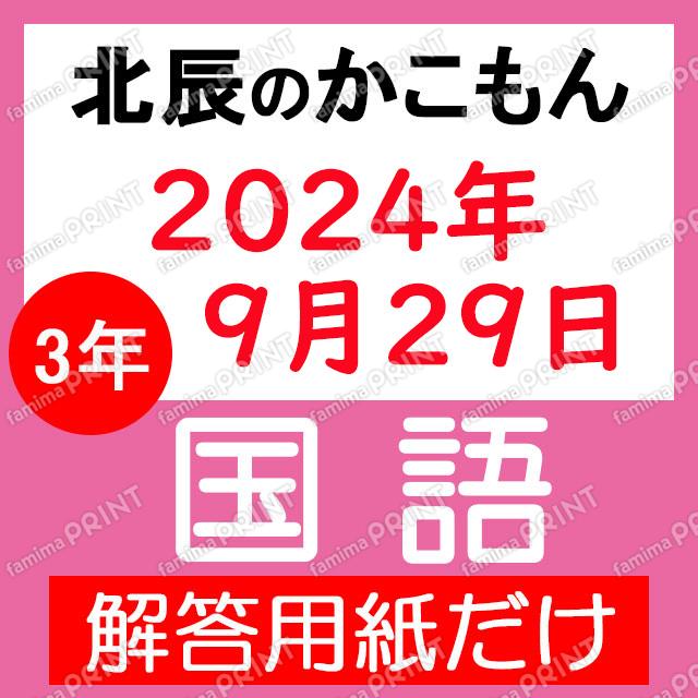 2024年度３年５回国語解答用紙のみ