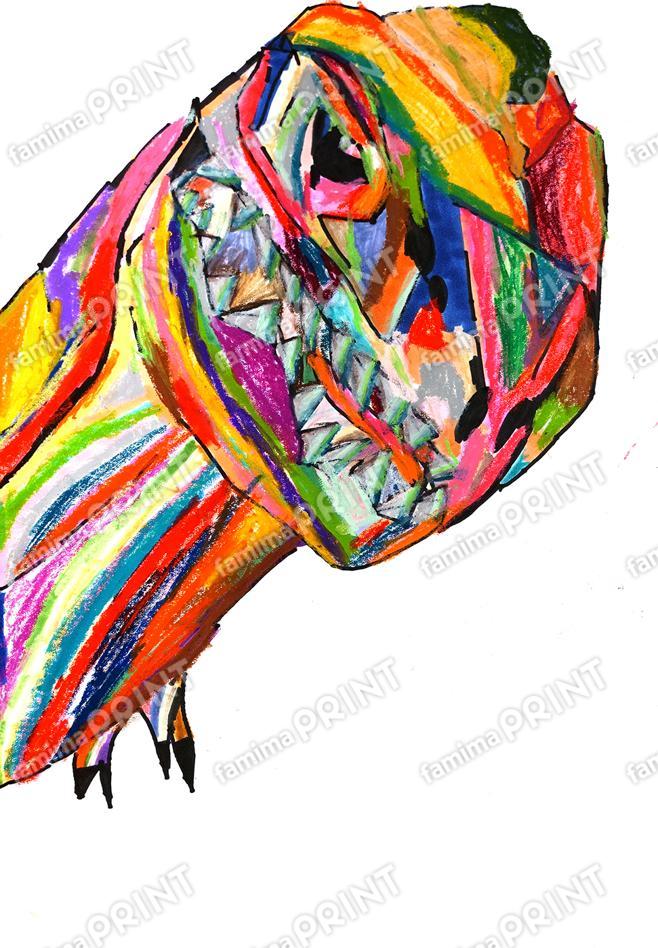 秋を彩る小さなアート作品24　増田亮太　ティラノサウルス