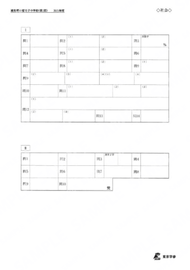 2021Q06浦和明の星女子中第2回社会