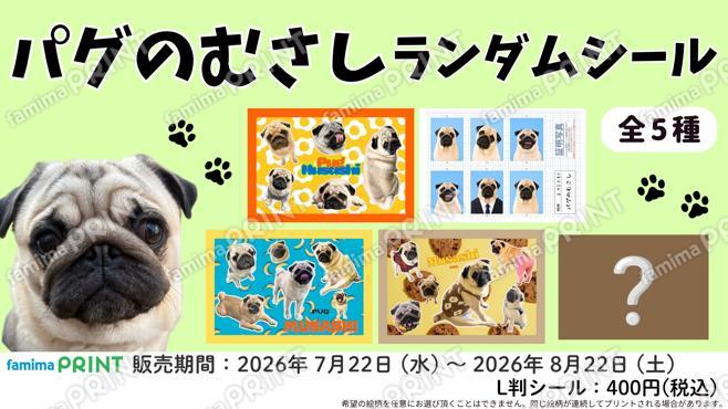 パグのむさし　ランダムシール