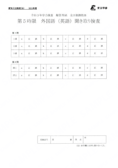 2021Z23愛知県B英語