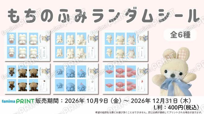 もちのふみ　証明写真風ランダムシール